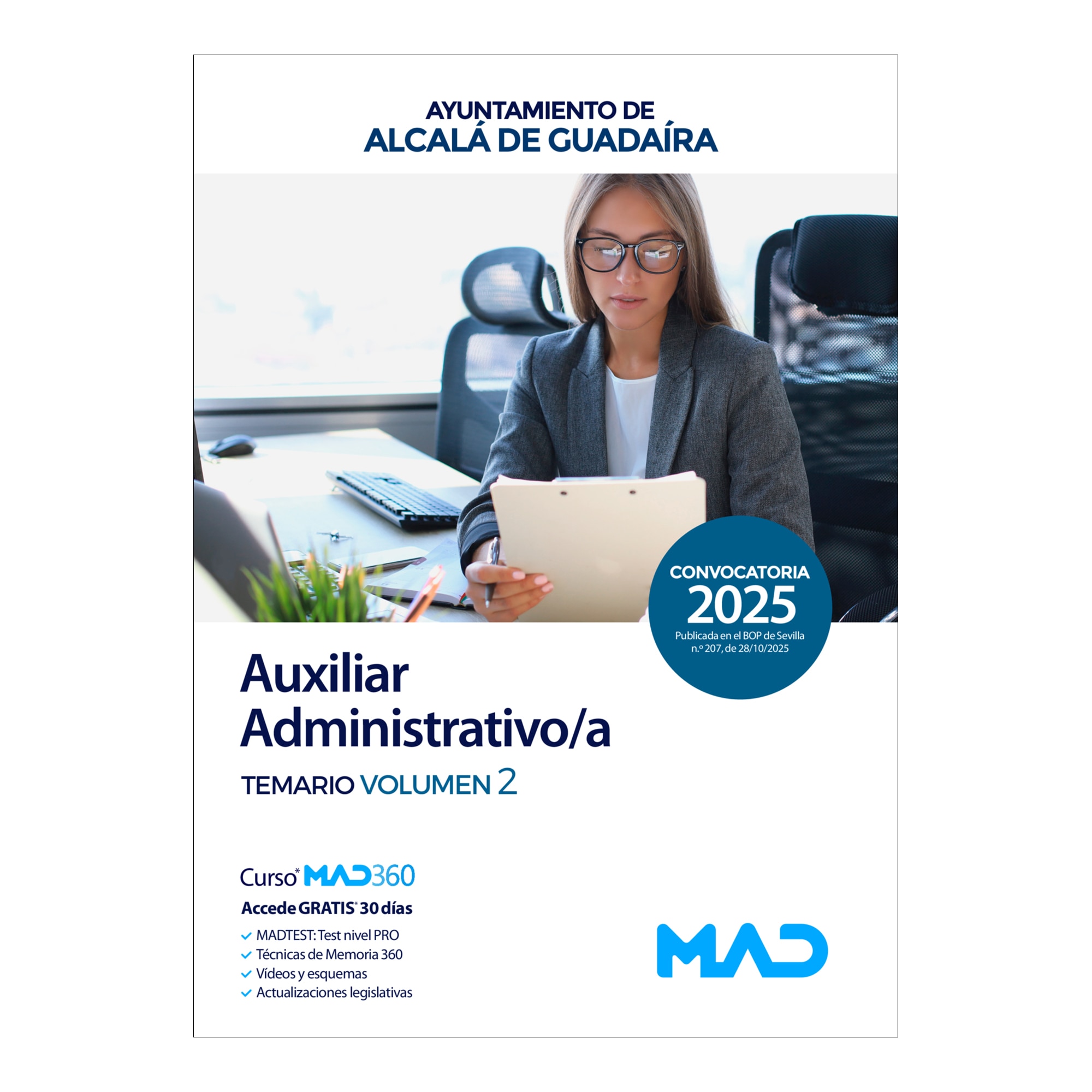 Auxiliar administrativo-a.Temario volumen 2.Ayun