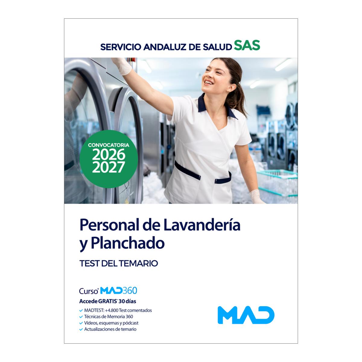 Personal de lavandería y planchado.Test del temar