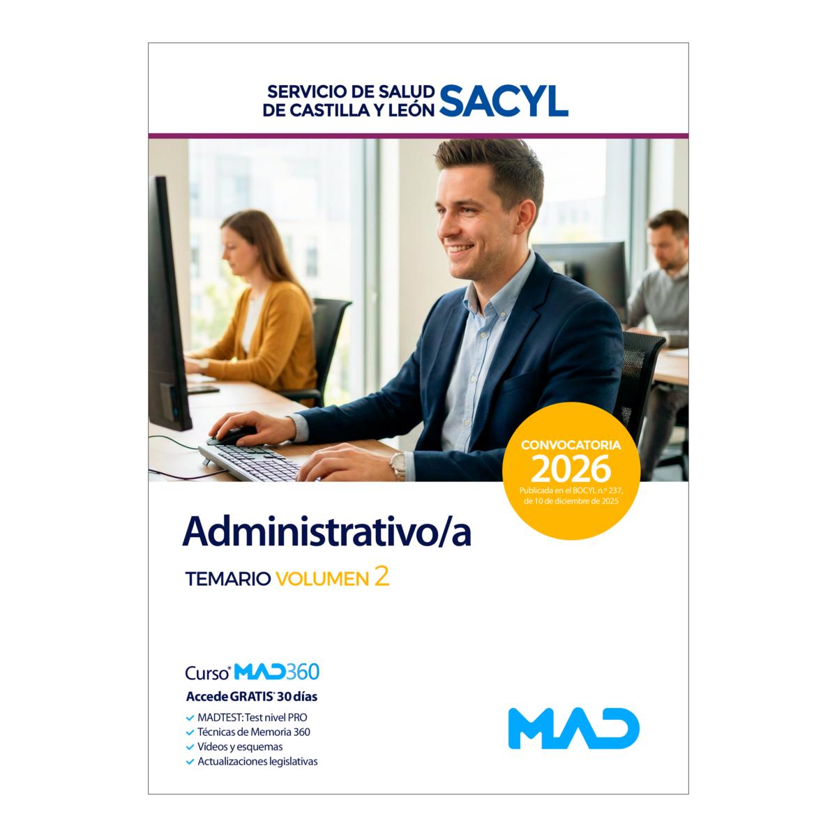 Administrativo-a.Temario volumen 2.Servicio de s