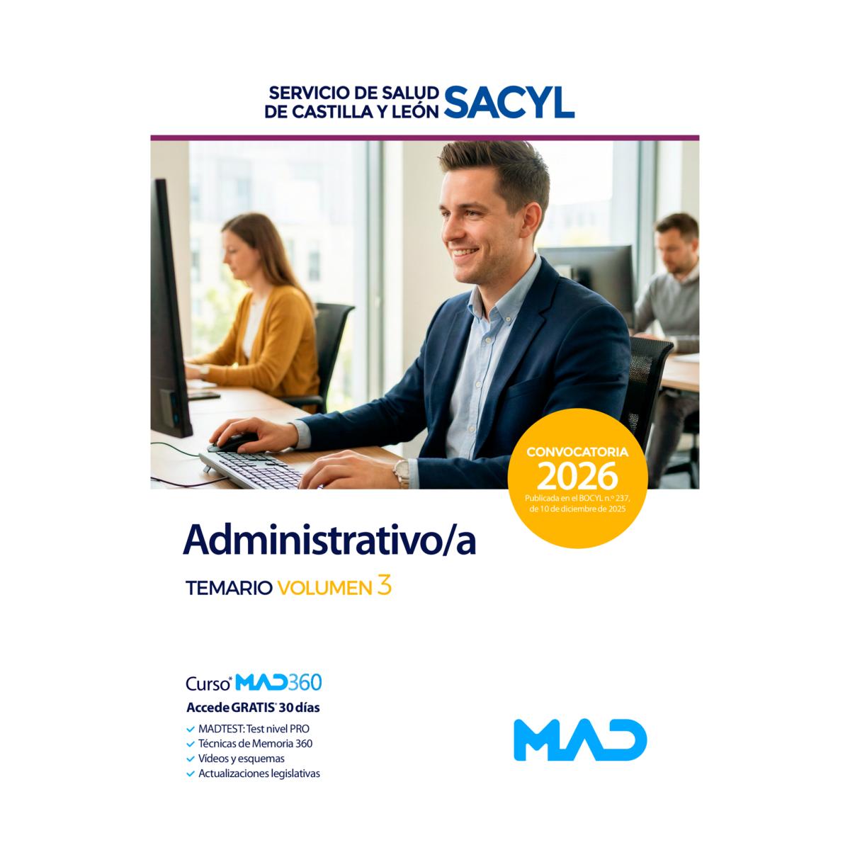 Administrativo-a.Temario volumen 3.Servicio de s