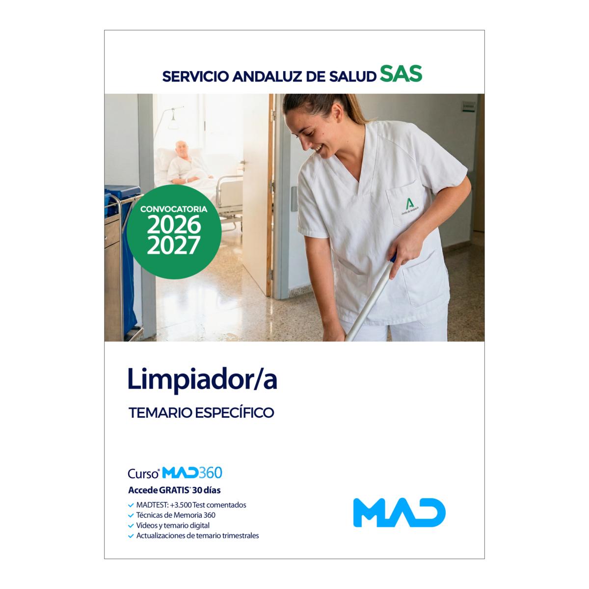 Limpiador-a.Temario específico.Servicio andaluz