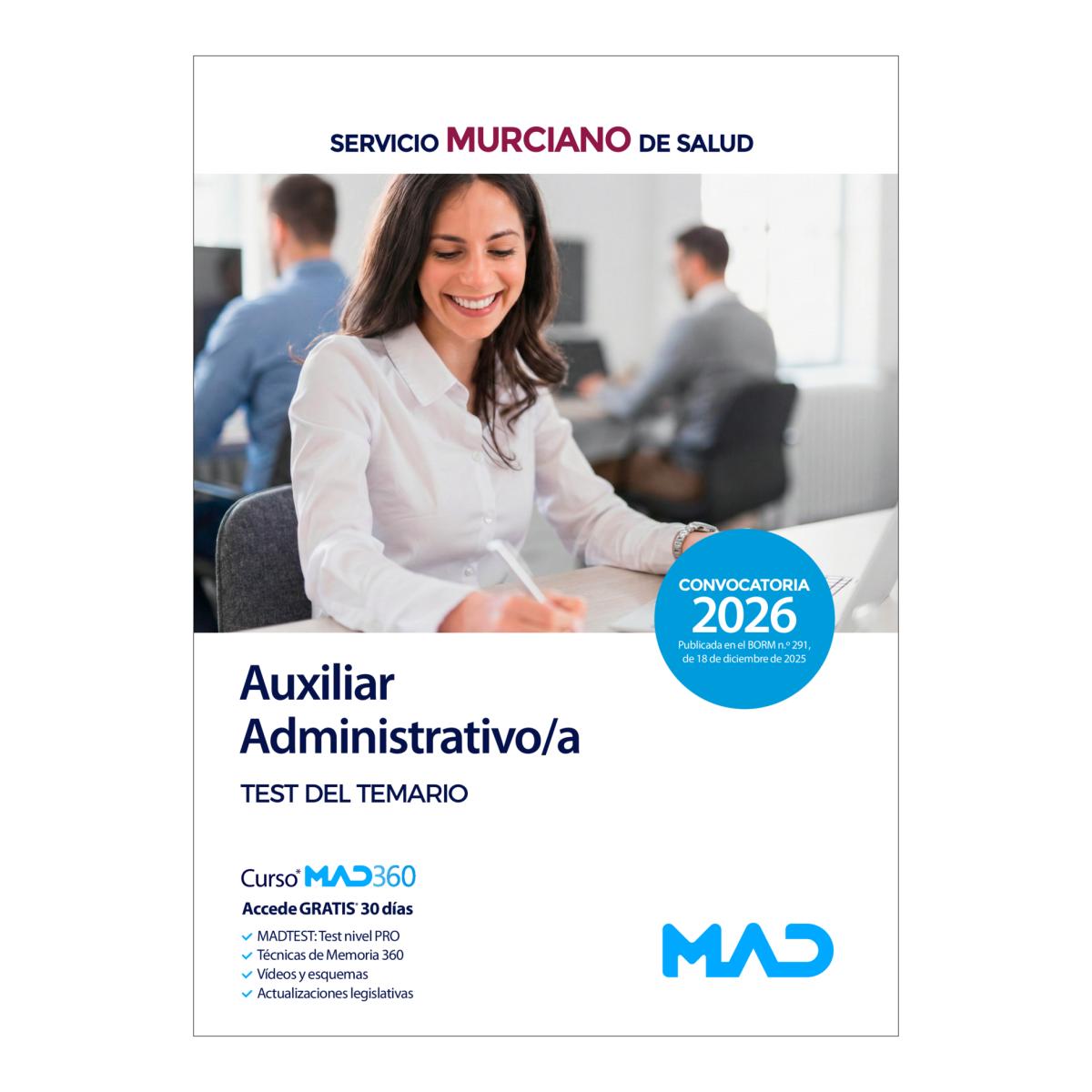 Auxiliar administrativo-a. test del tema