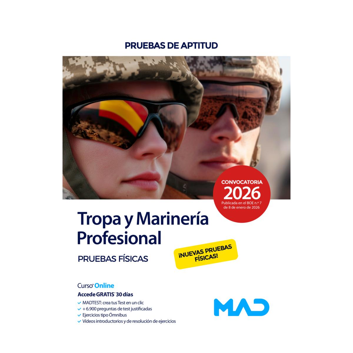 Tropa y marineria profesional. pruebas f