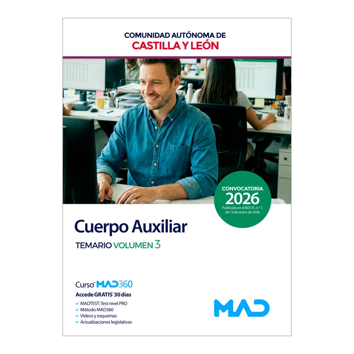 Cuerpo auxiliar de la administracion. te