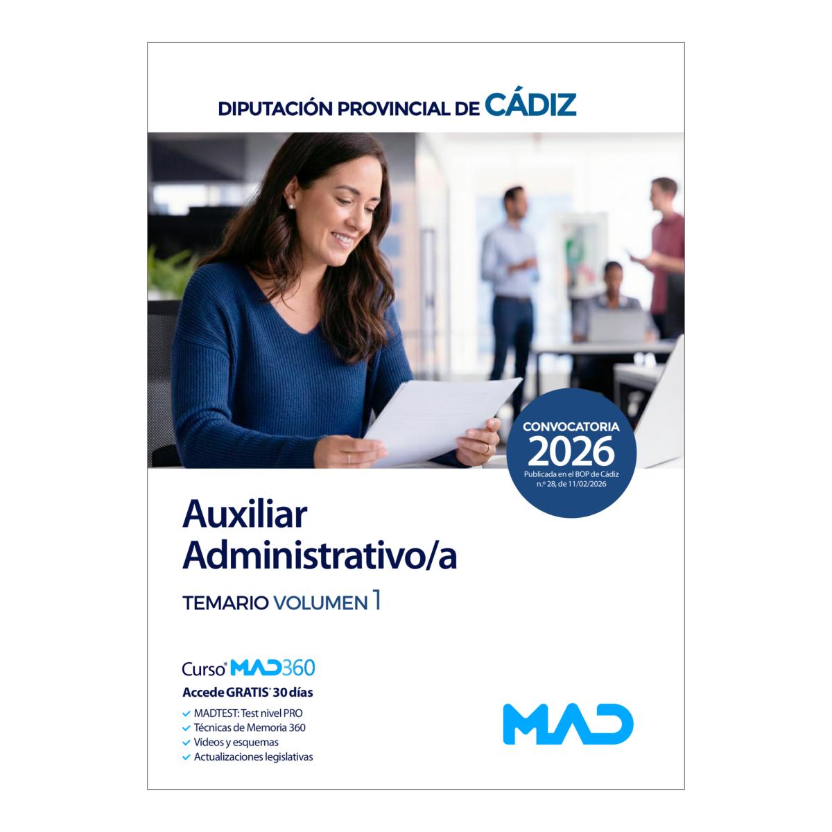 Auxiliar administrativo-a. temario volum