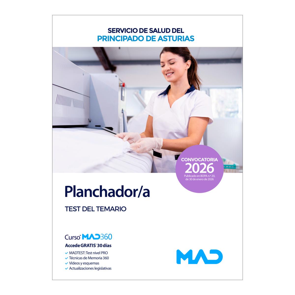 Planchador-a. test del temario. servicio
