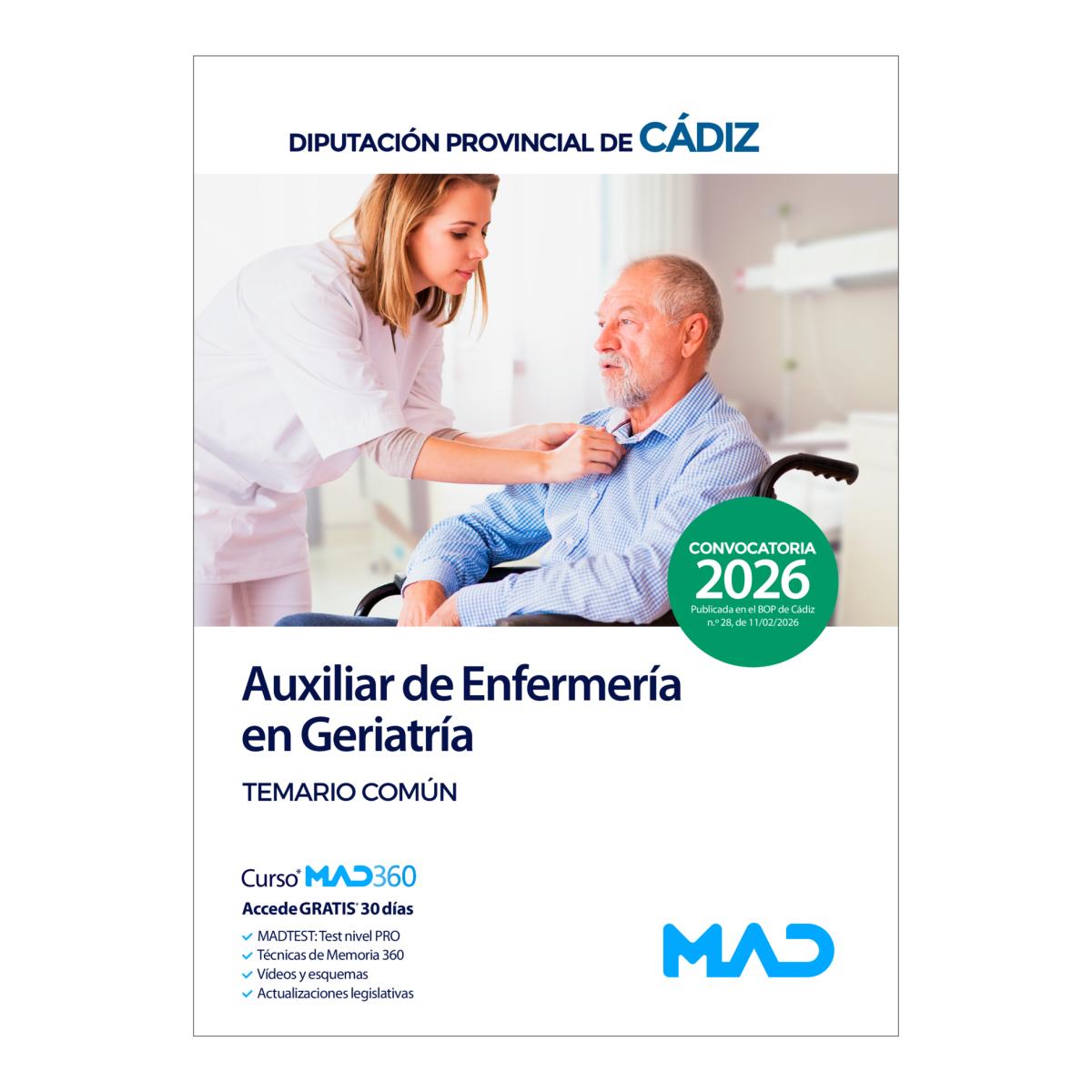 Auxiliar de enfermeria en geriatria. tem