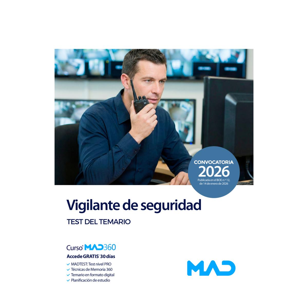 Vigilante de seguridad. test del temario