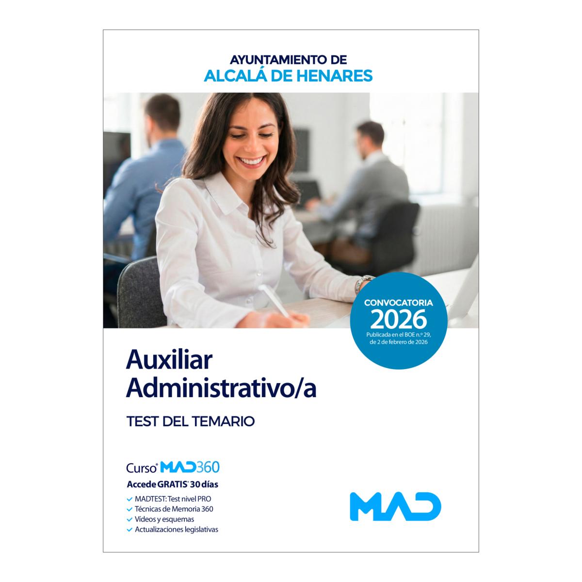 Auxiliar administrativo-a. test del tema