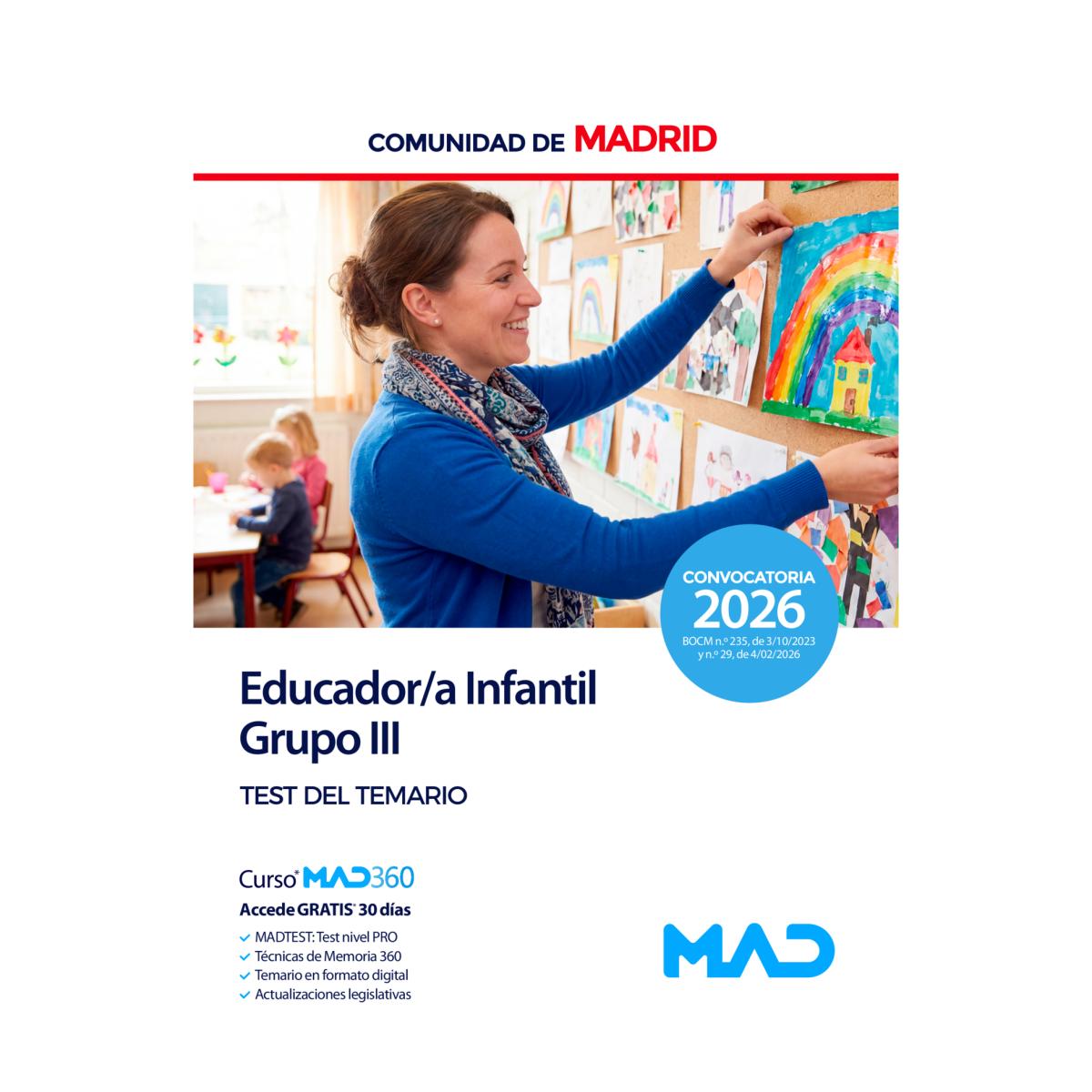 Educador-a infantil grupo iii. test del