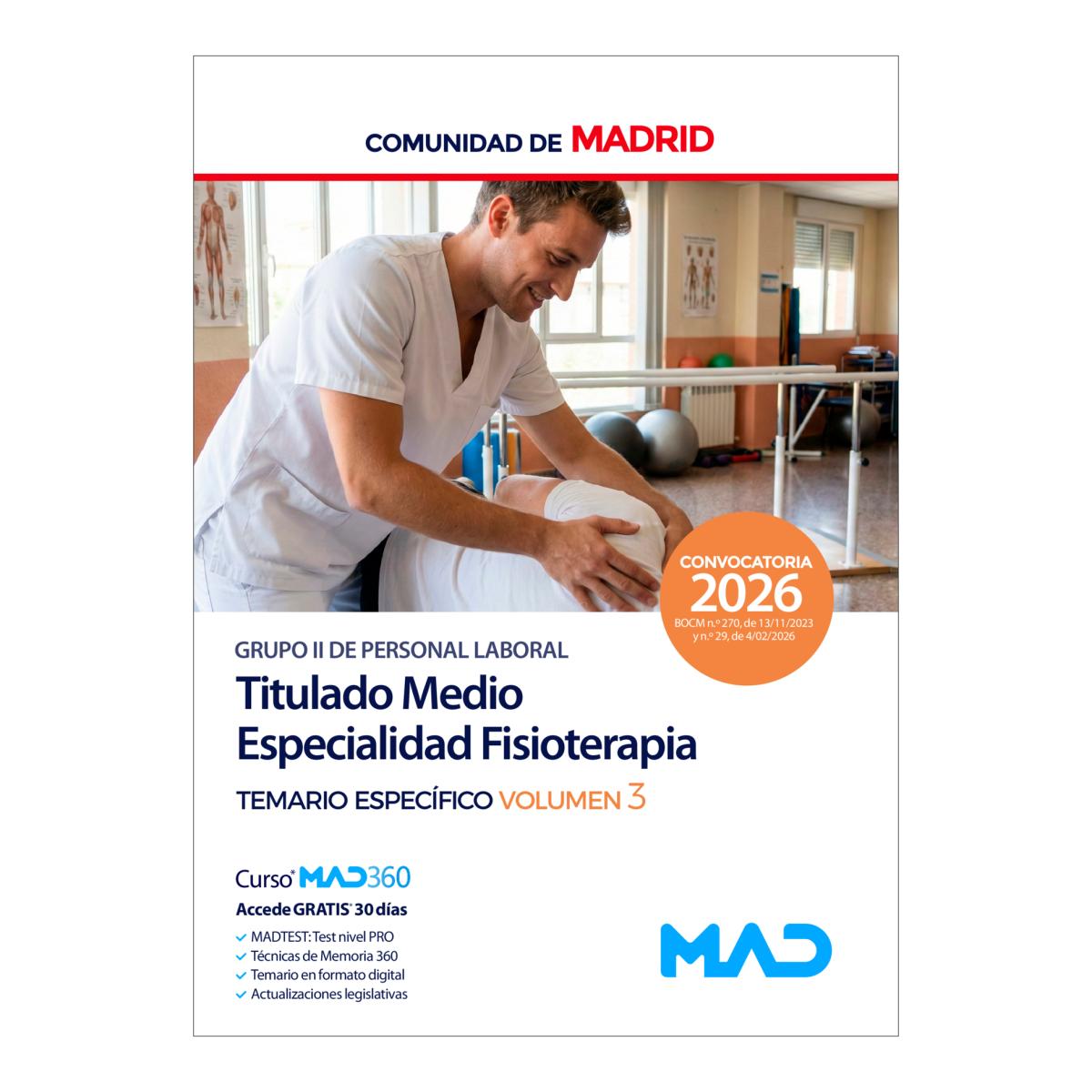 Titulado medio especialidad de fisiotera