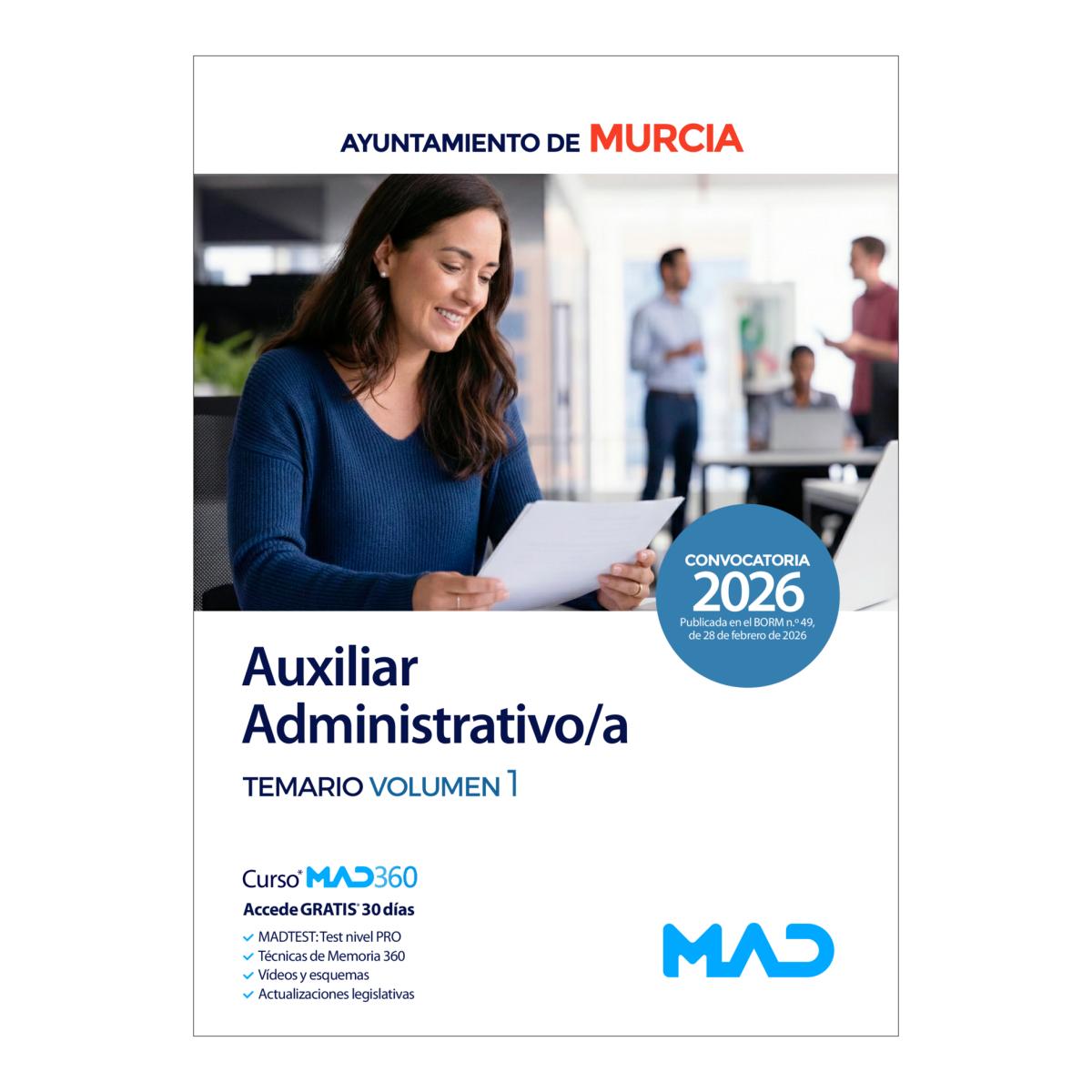 Auxiliar administrativo-a. temario volum