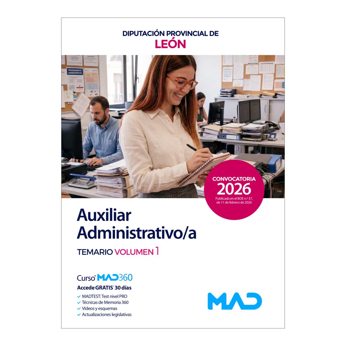 Auxiliar administrativo-a. temario volum