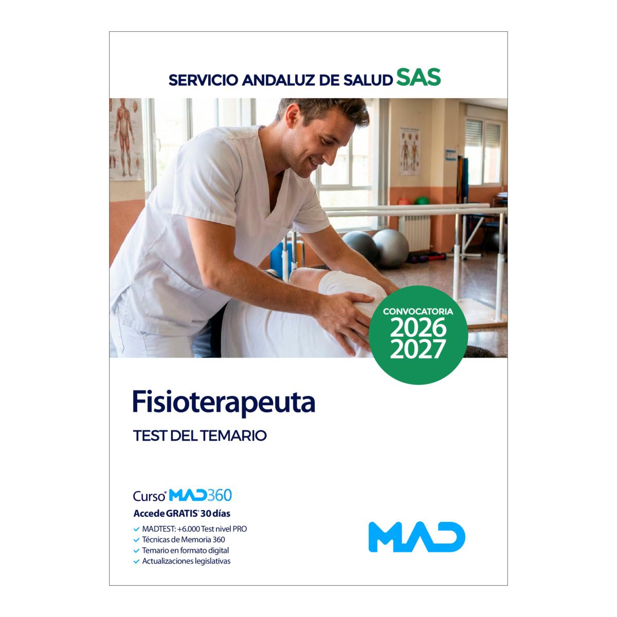 Fisioterapeuta. test del temario. servic