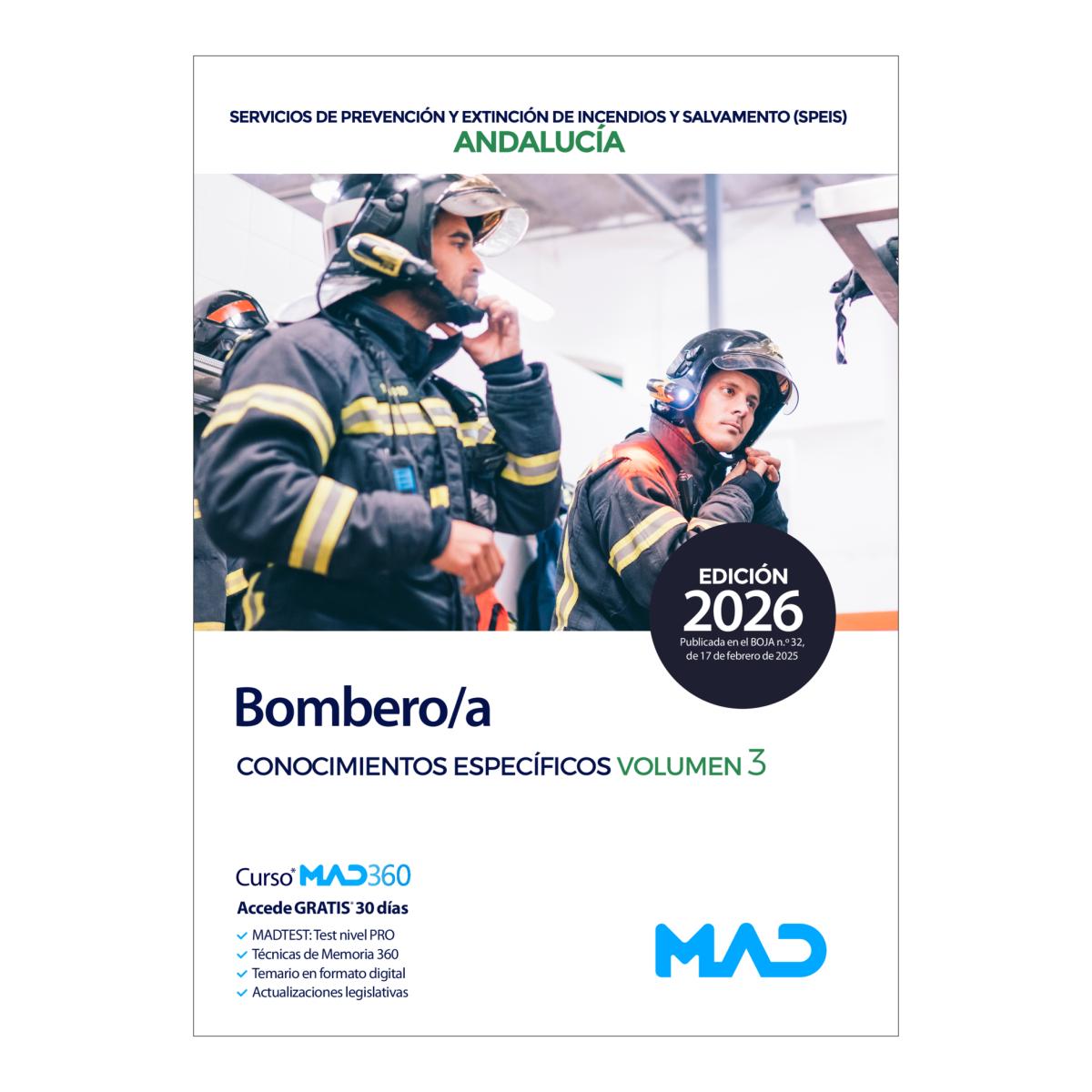 Bombero-a. temario conocimientos especif