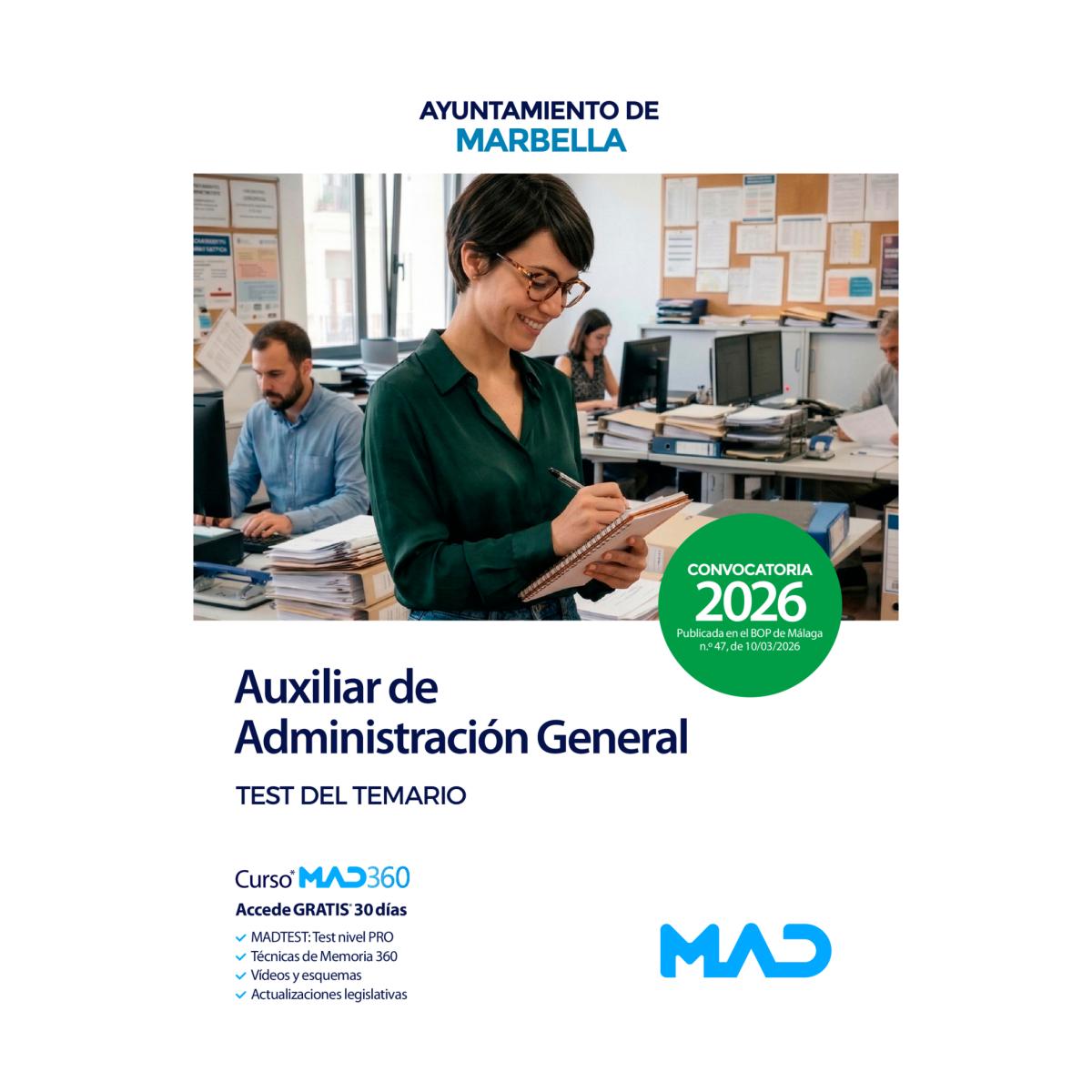 Auxiliar de administracion general. test