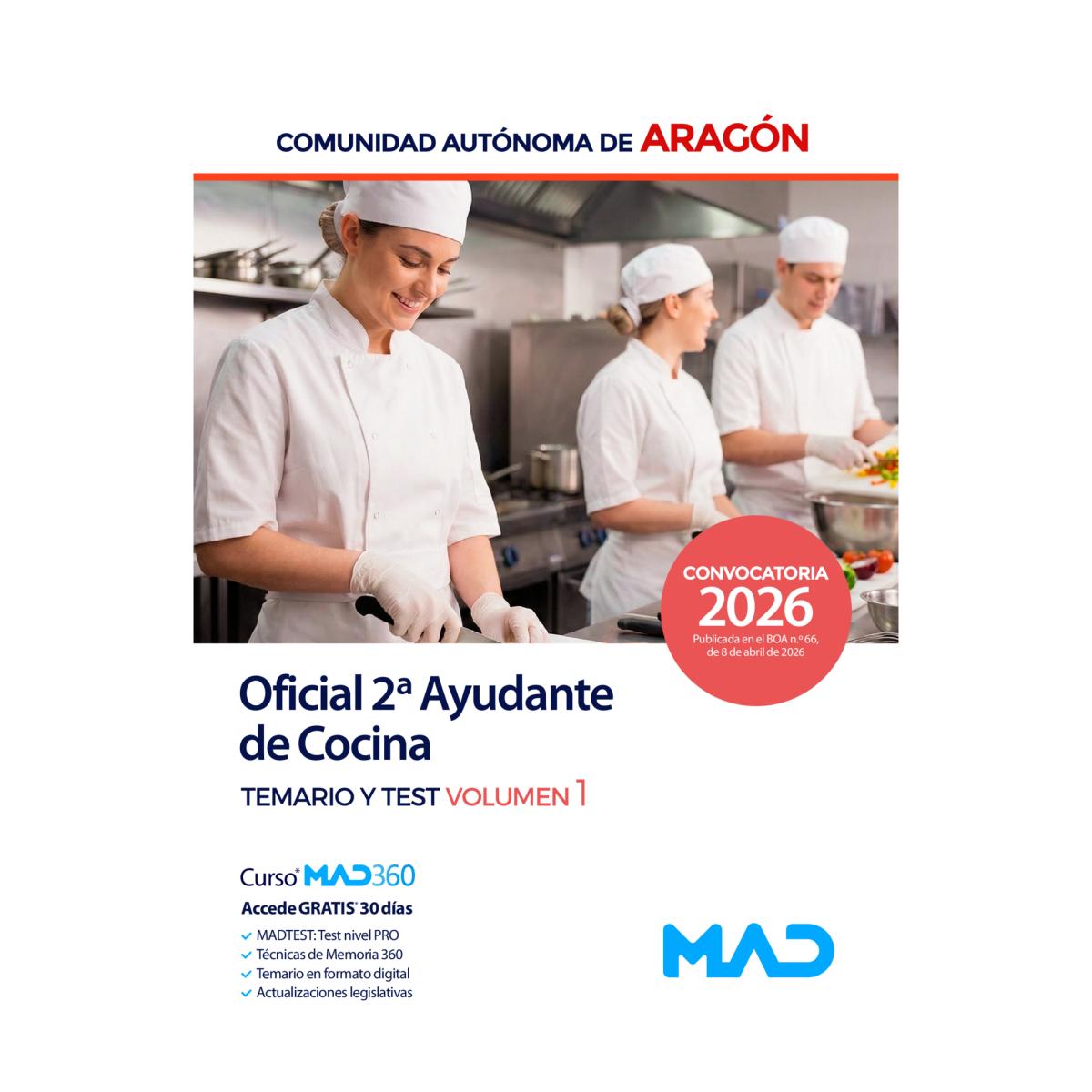 Oficial 2 ayudante de cocina. temario v