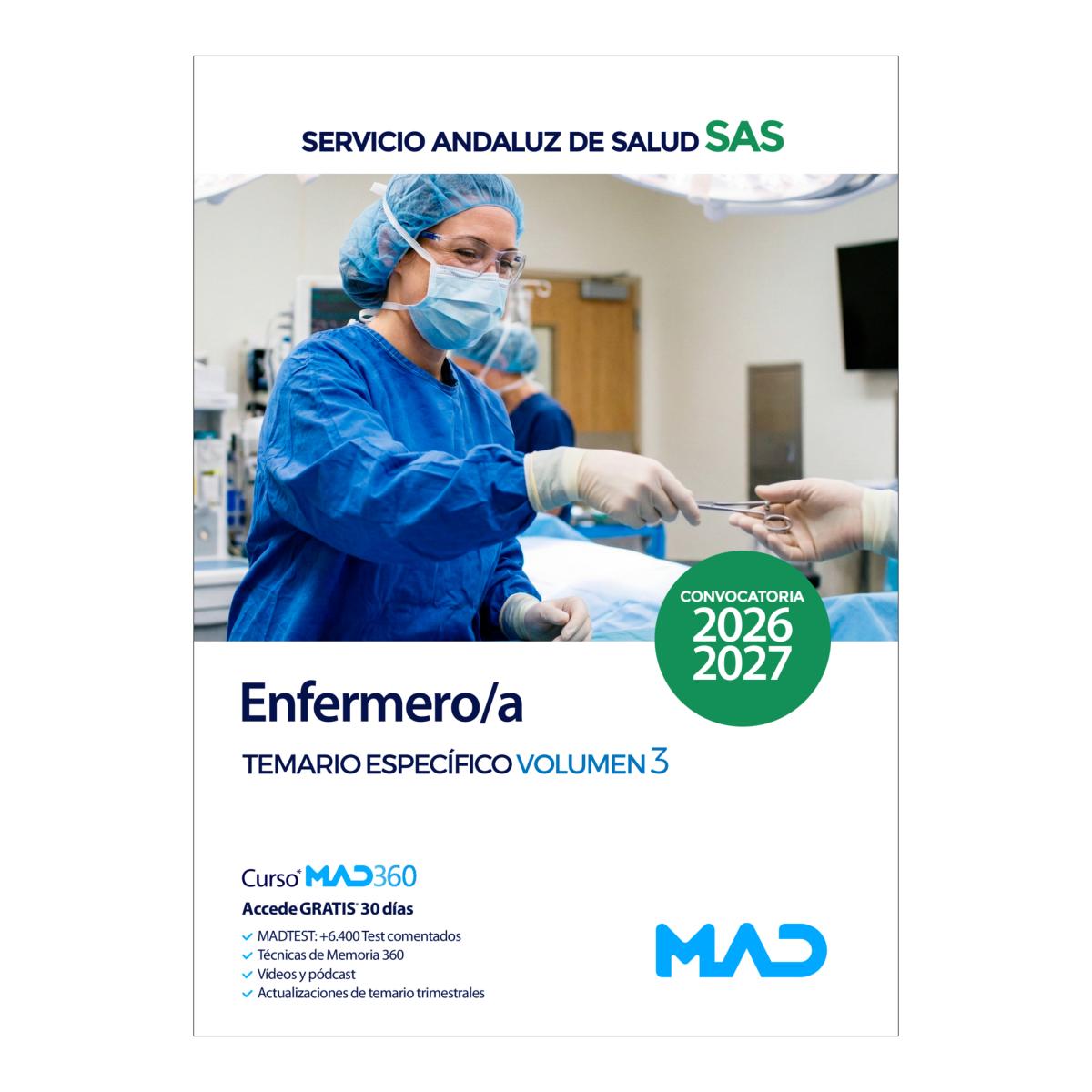 Enfermero-a. temario especifico volumen