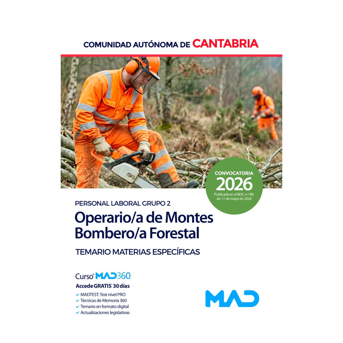 Operario-a de montes-bombero-a forestal