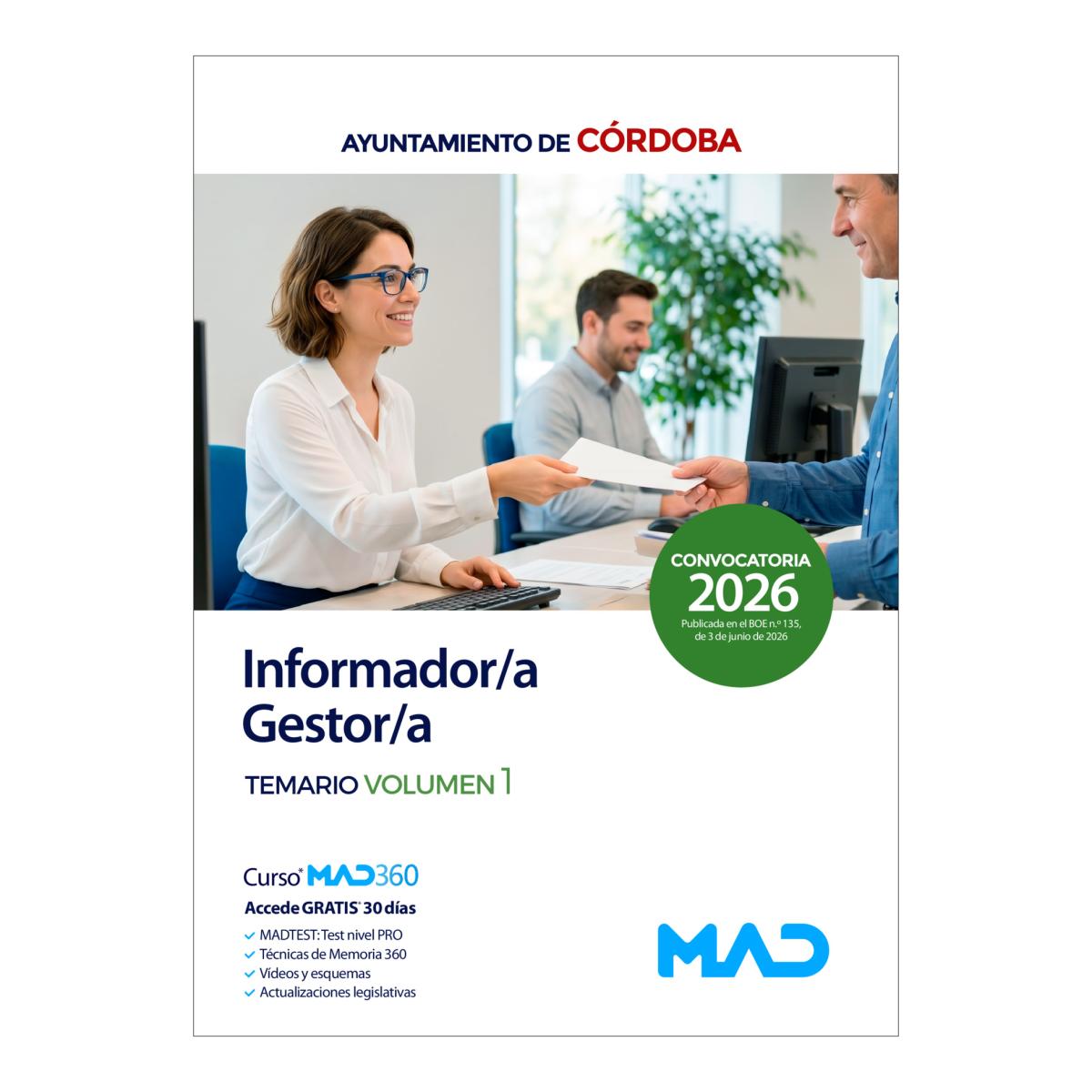 Informador-a gestor-a. temario volumen 1