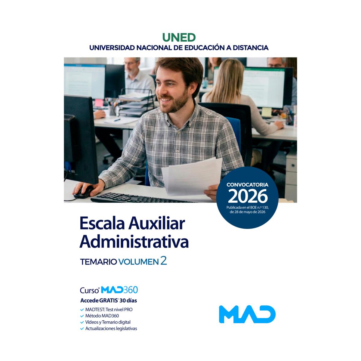 Escala auxiliar administrativa. temario