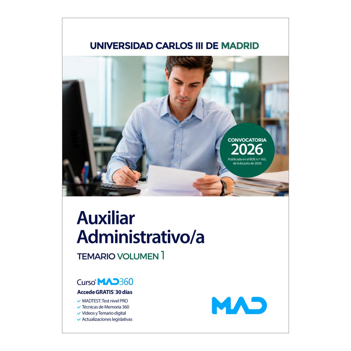 Auxiliar administrativo-a. temario volum