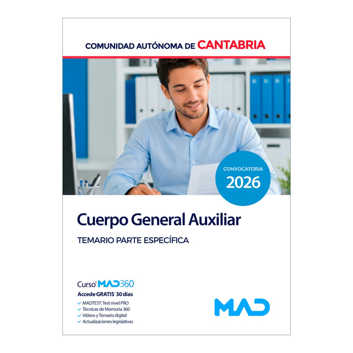 Imagen 0 de Cuerpo general auxiliar. temario parte e