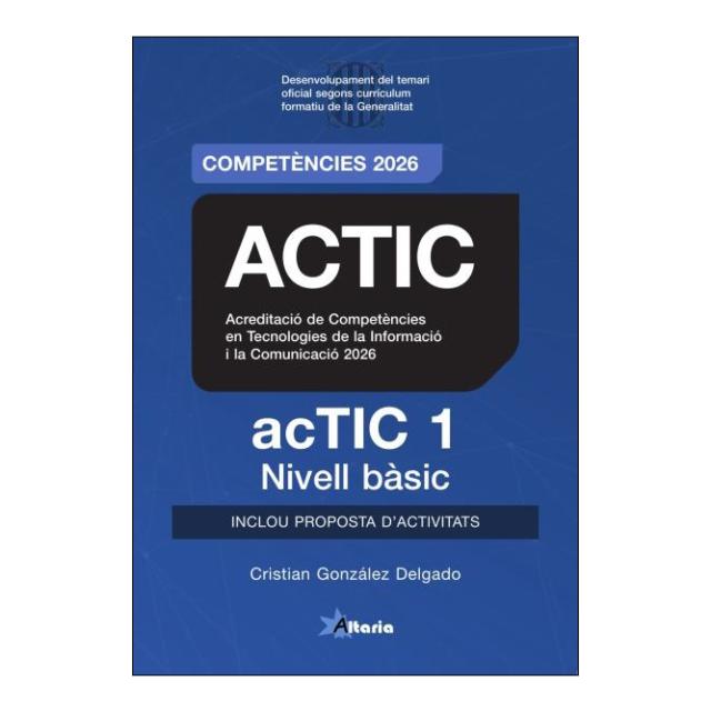Imagen 1 de ACTIC 1 - NIVELL BÁÀIC. TEMARI 2026 (Tapa blanda)
