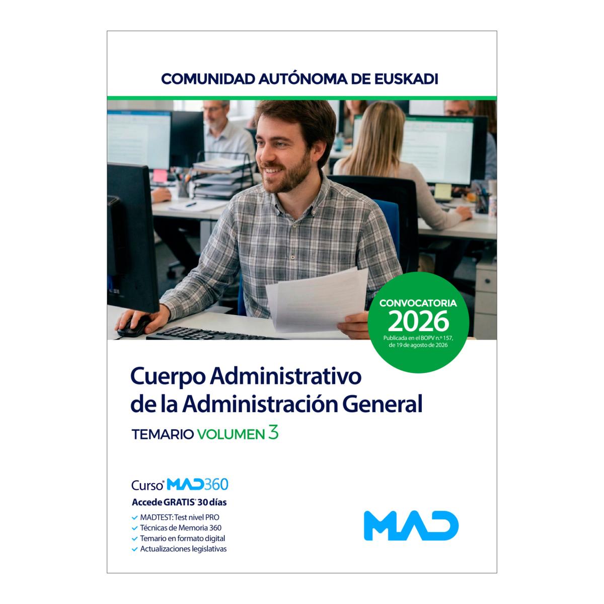 Cuerpo administrativo. temario volumen 3