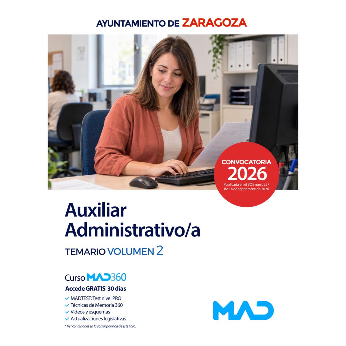 Auxiliar administrativo-a. temario volum