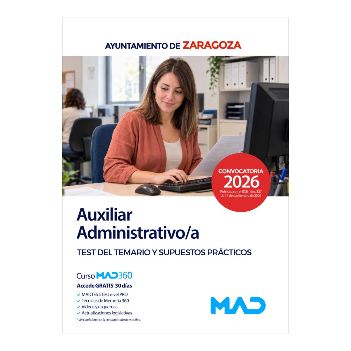 Auxiliar administrativo-a. test del tema