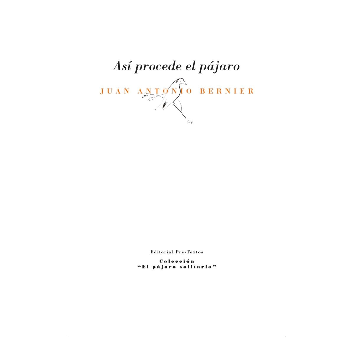 Asi procede el pajaro 1