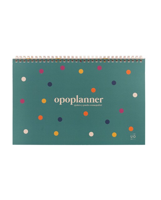 Organizador semanal para participantes em concursos públicos. Opoplanner Verde-1