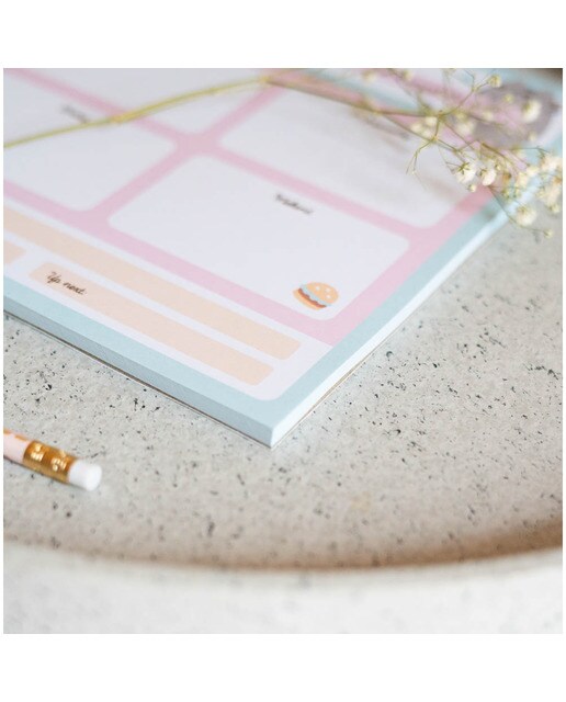 Bloc Planif. Semanal A4 Pusheen 21x29,8x1,3 Branco Branco / Verde-5