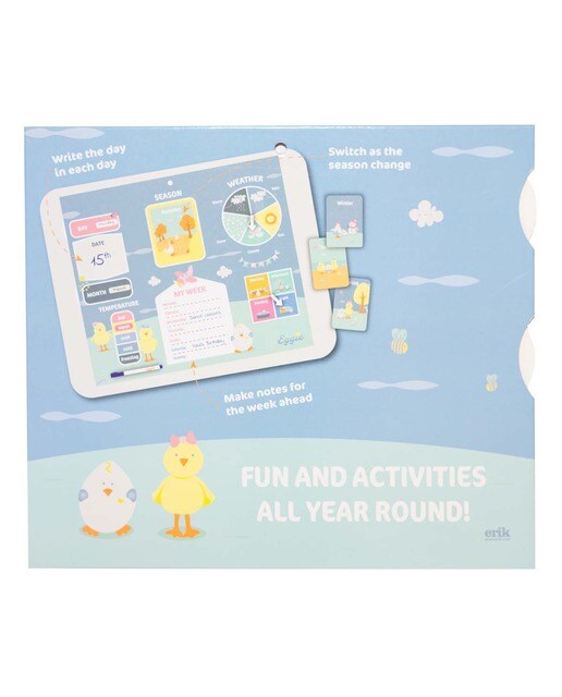 My First Calendar Eggie - Azul e Amarelo Azul / Amarelo-2