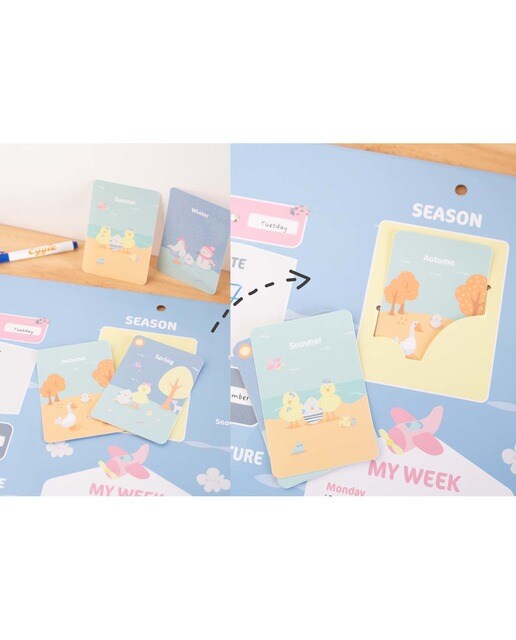 My First Calendar Eggie - Azul e Amarelo Azul / Amarelo-5