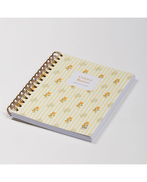 Mini Organizador Semanal 120 Páginas Crece y Florece Espanhol - 110x140 mm - Amarelo Multicolor-3