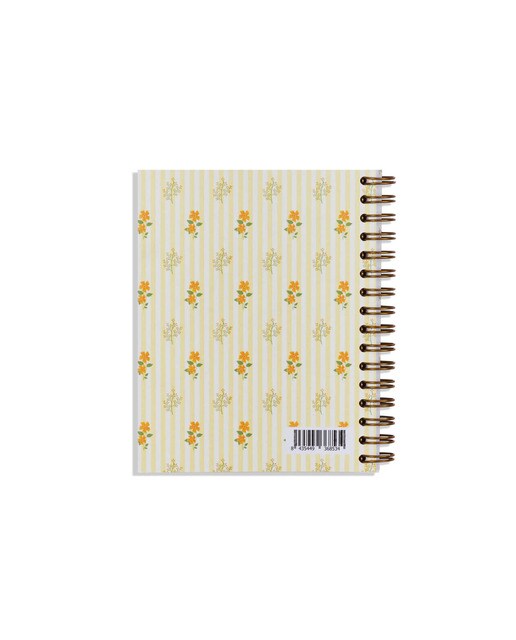 Mini Organizador Semanal 120 Páginas Crece y Florece Espanhol - 110x140 mm - Amarelo Multicolor-5