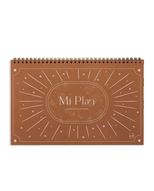 Organizador Semanal 60 Páginas Y que Pase lo que Tenga que Pasar Espanhol - 300x210 mm - Terracota Multicolor-1