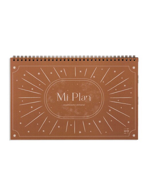 Organizador semanal 60 páginas 300x210 mm  Y que pase lo que tenga que pasar UO terracota español