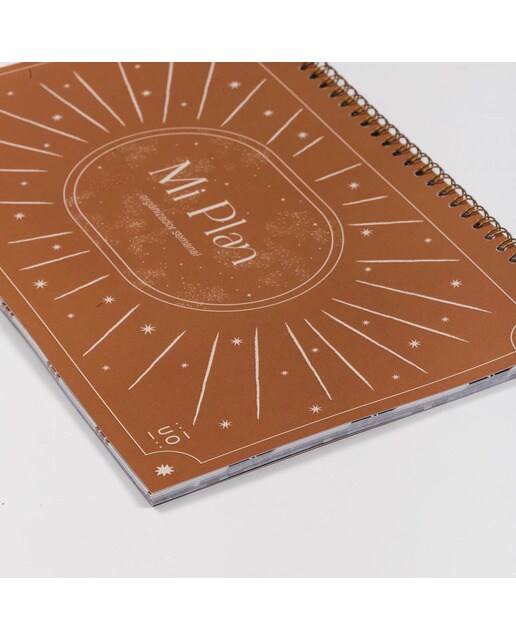 Organizador Semanal 60 Páginas Y que Pase lo que Tenga que Pasar Espanhol - 300x210 mm - Terracota Multicolor-3