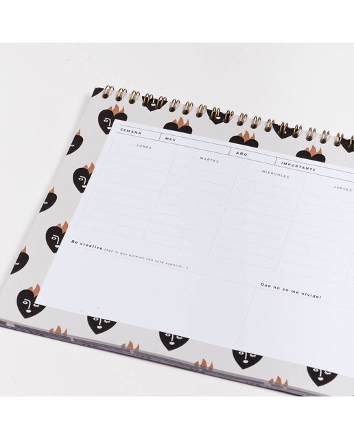 Organizador Semanal 60 Páginas Y que Pase lo que Tenga que Pasar Espanhol - 300x210 mm - Terracota Multicolor-7