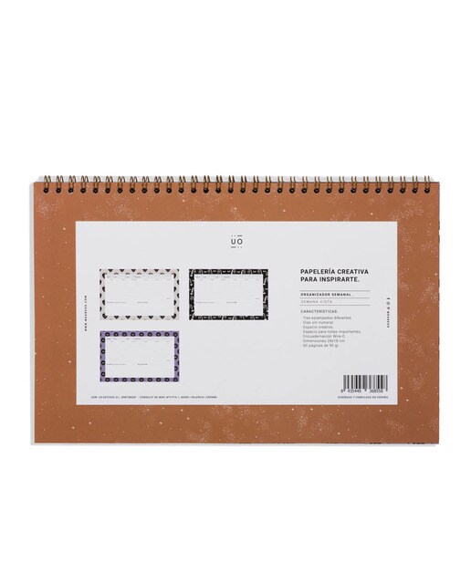 Organizador Semanal 60 Páginas Y que Pase lo que Tenga que Pasar Espanhol - 300x210 mm - Terracota Multicolor-10
