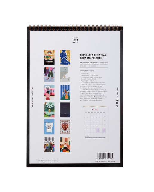 Calendário 2024 de Parede Y que Pase lo que Tenga que Pasar Espanhol - 300x210 mm - Multicolor Multicolor-13