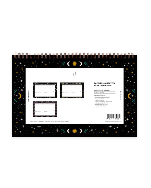 Organizador semanal 60 páginas 300x210 mm Místico UO multicolor español Multicolor-9