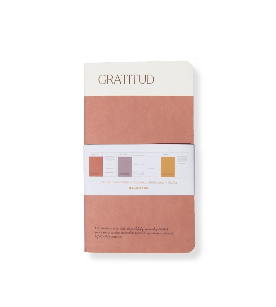 Cuadernillos Positive Mindset Balamoda rojo y mostaza 3