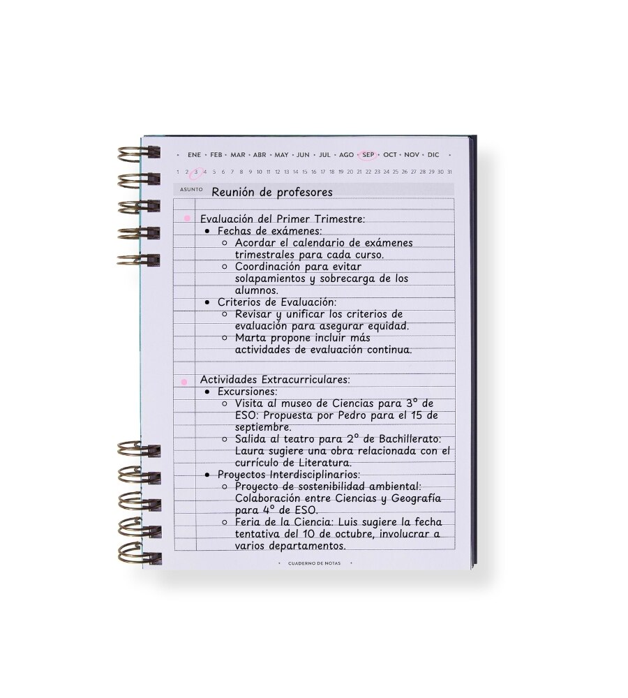 Caderno de notas Balamoda verde 2