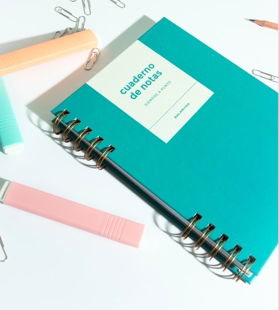 Caderno de notas Balamoda verde 3