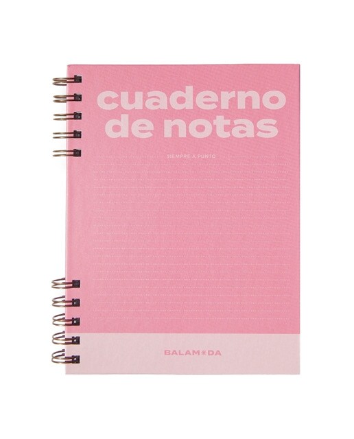 Imagem 0 de Bloco de notas Balamoda bubble gum cor-de-rosa e fúcsia
