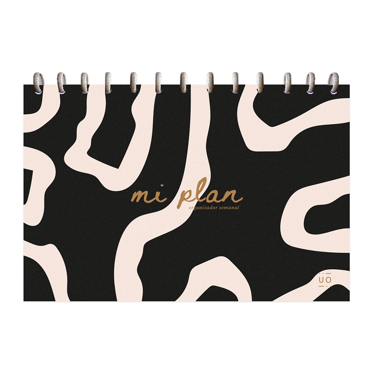 Imagem 0 de Organizador Semanal 280x180 mm Vista Semanal Noire UO Multicolor Espanhol